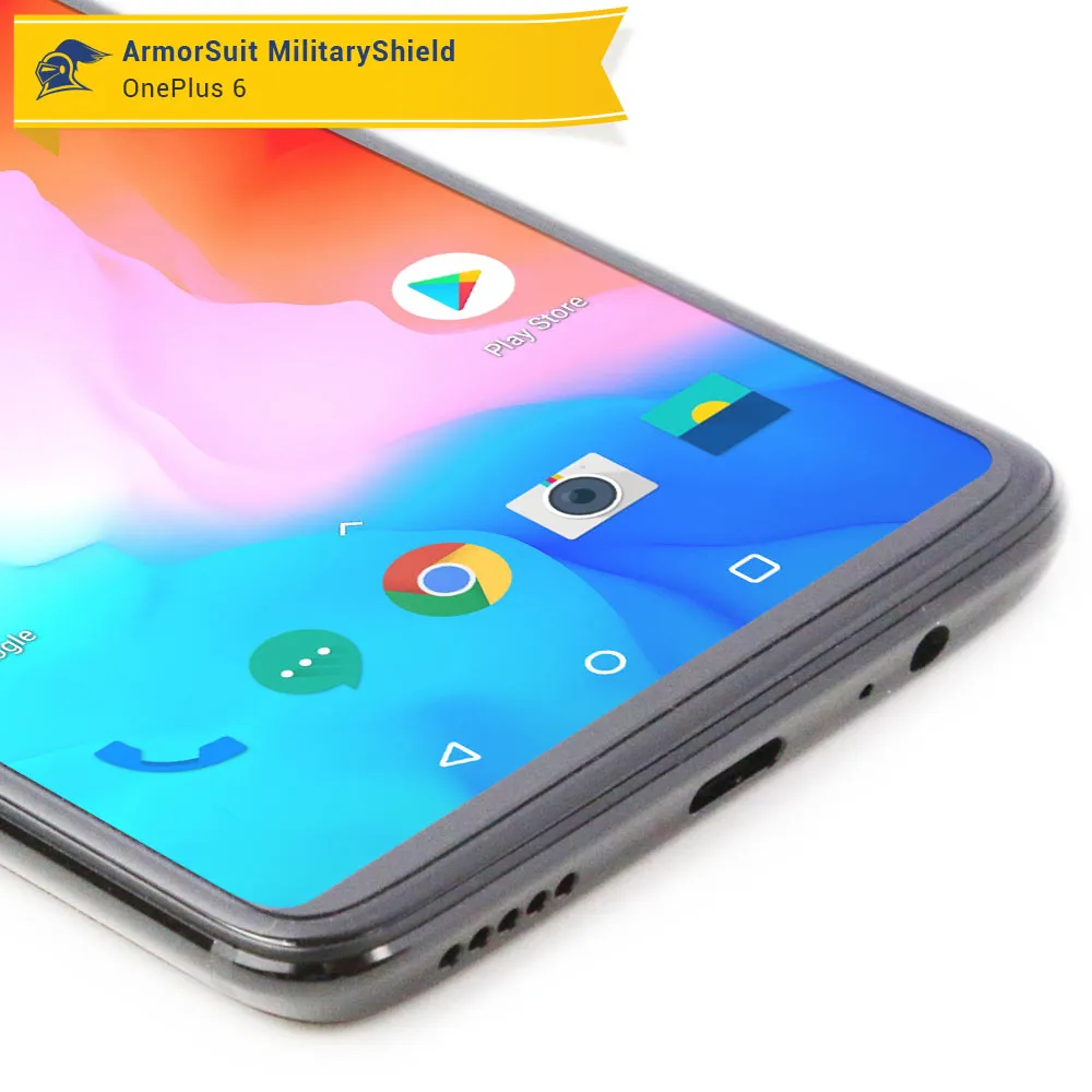 [2 Pack] OnePlus 6 Matte Case-Friendly Screen Protector