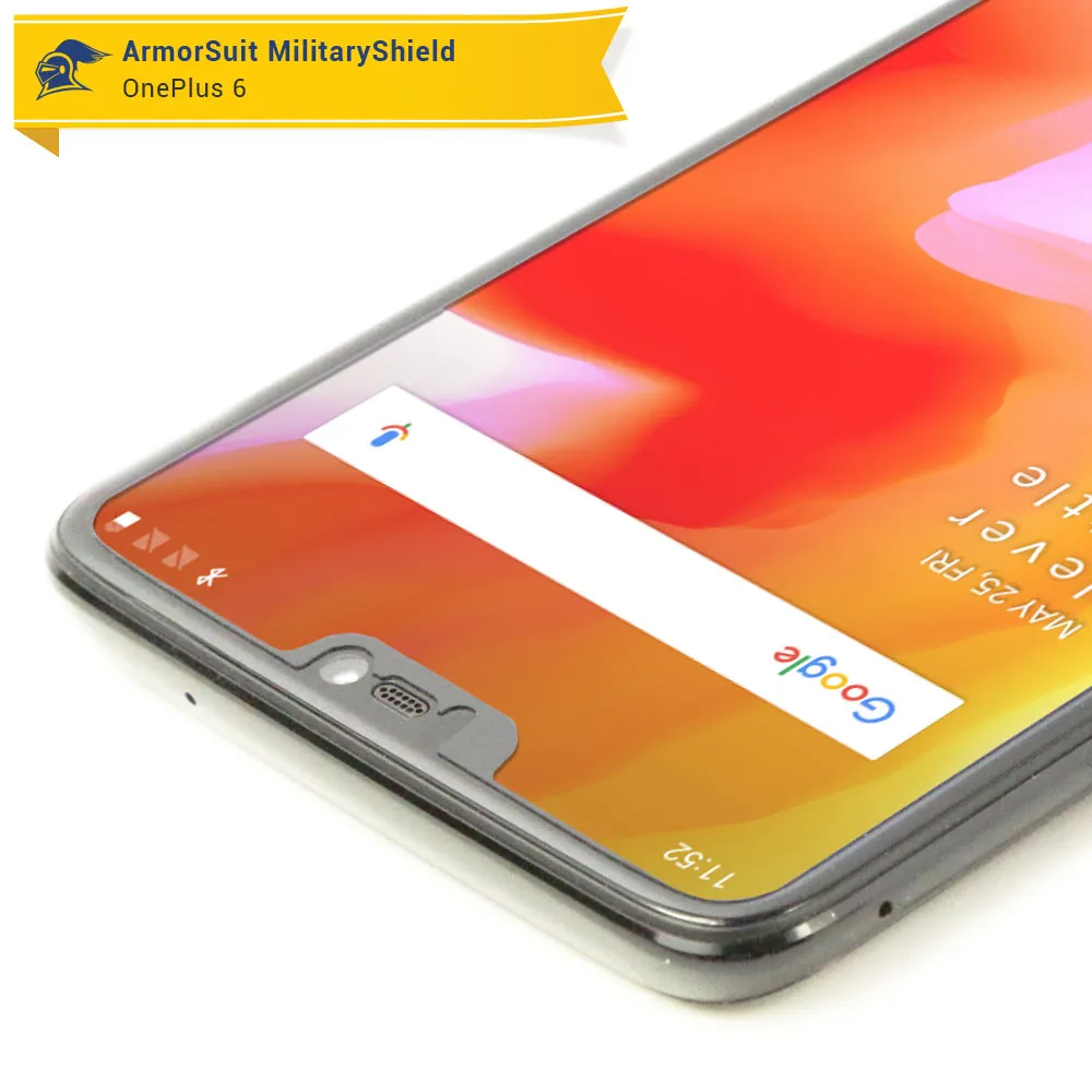 [2 Pack] OnePlus 6 Matte Case-Friendly Screen Protector