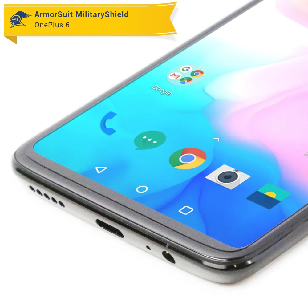 [2 Pack] OnePlus 6 Matte Case-Friendly Screen Protector
