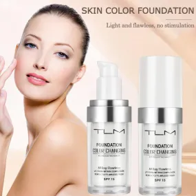 30ML Professional Lazy Face Foundation Cream Color Changing Foundation