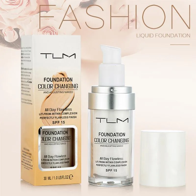 30ML Professional Lazy Face Foundation Cream Color Changing Foundation