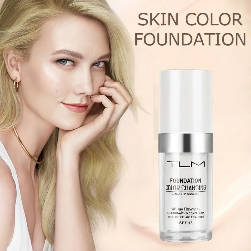 30ML Professional Lazy Face Foundation Cream Color Changing Foundation