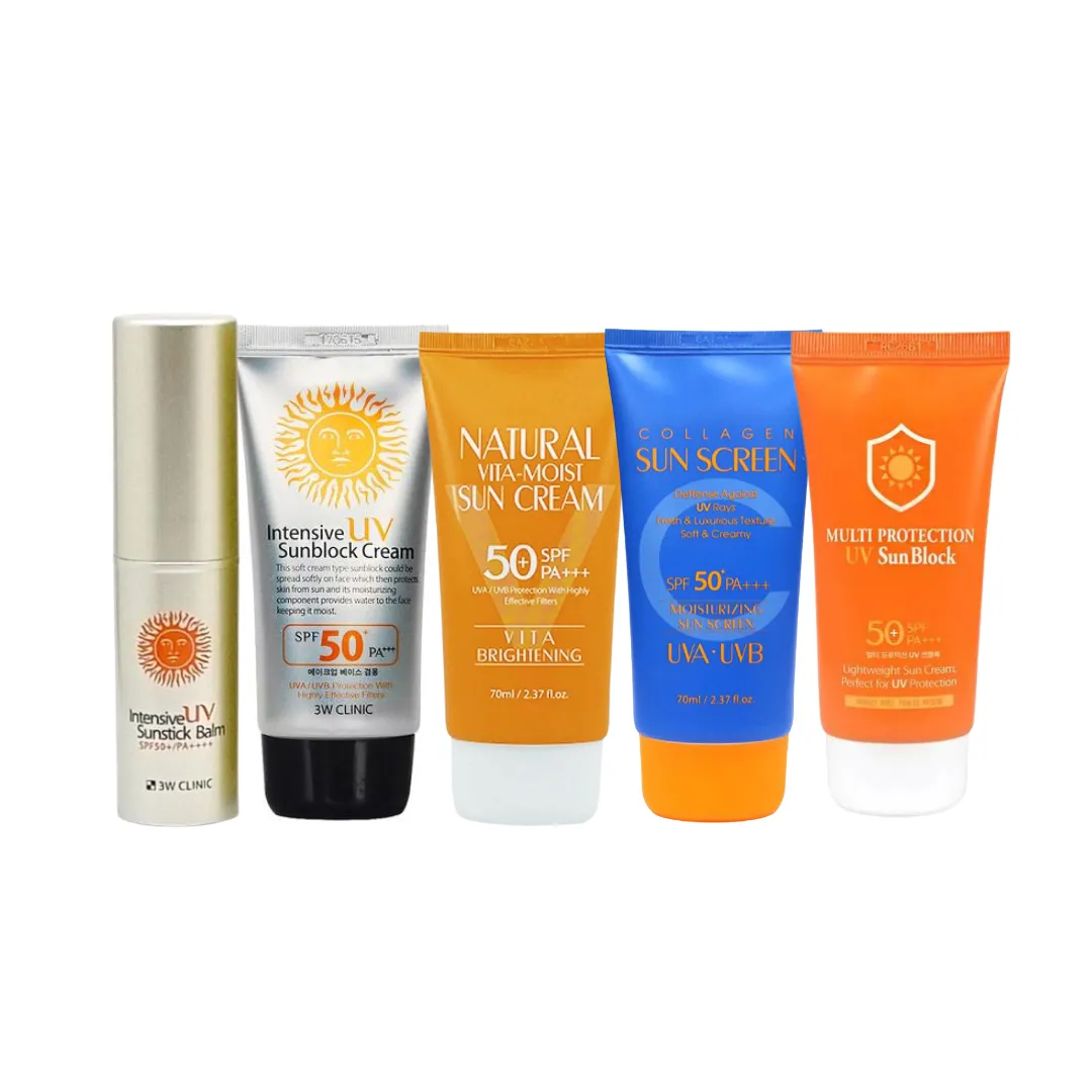 3W Clinic Intensive UV/ Sunscreen Stick/ Natural Vita Moist/ Collagen Sunscreen/ Multi Protection SPF50   