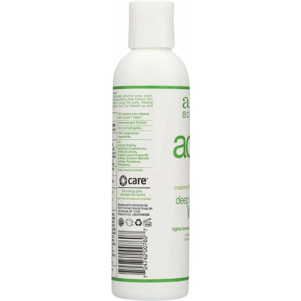 Alba Botanica Natural Acne Dote Deep Pore Wash Oil-Free, 6 Oz (Case of 2)