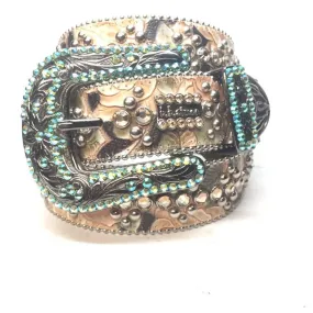 b.b. Simon "Floral Emerald" Crystal Belt