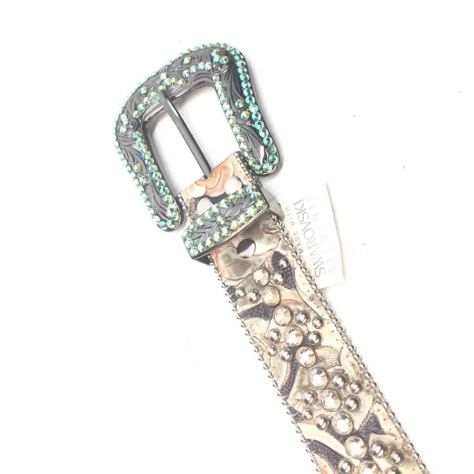 b.b. Simon "Floral Emerald" Crystal Belt
