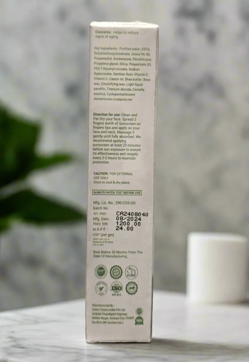 Bellacos Healthcare Bellarays Centella Asiatica Sunscreen SPF 50 PA    