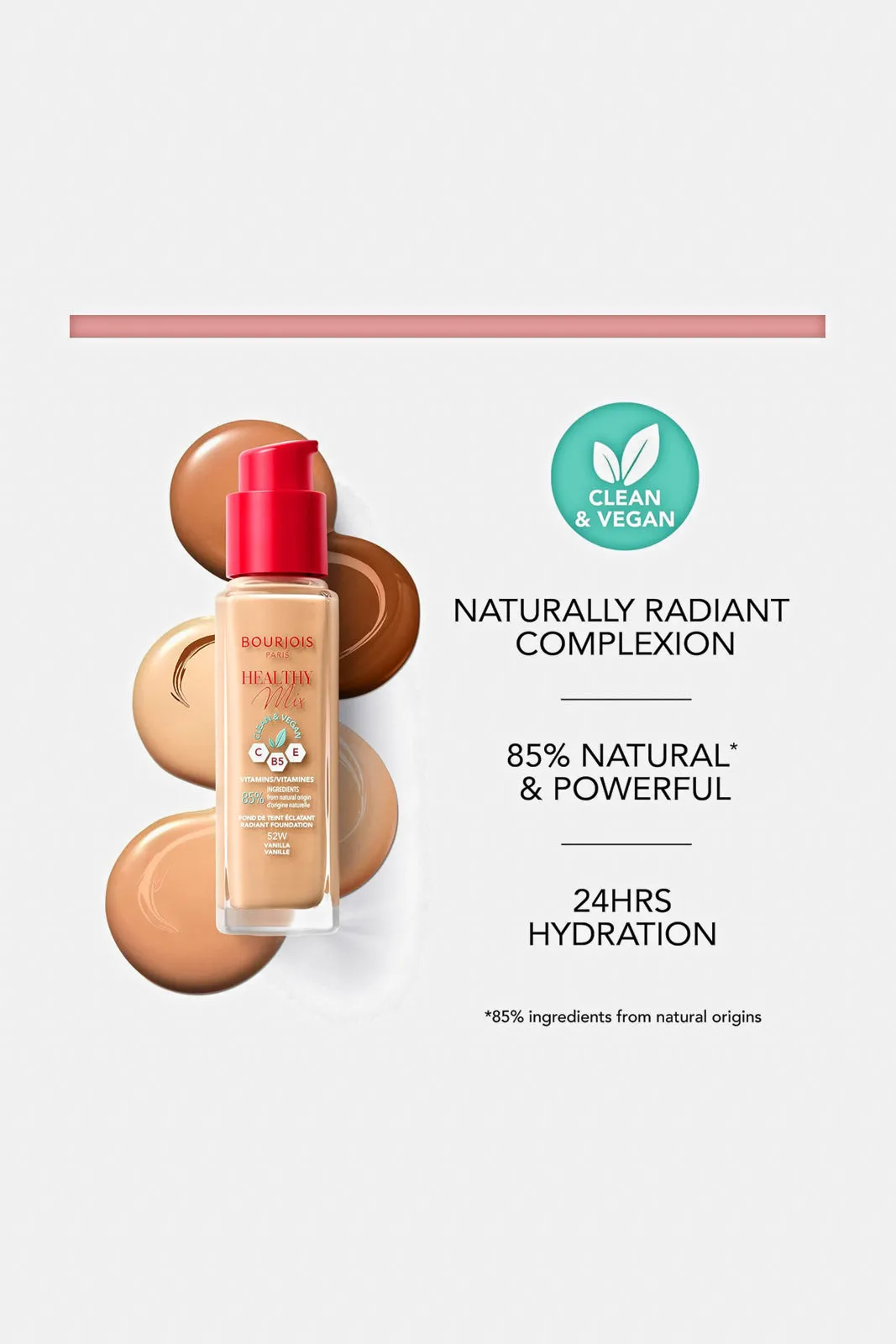 Bourjois Healthy Mix Clean Foundation 51 - Light Vanilla