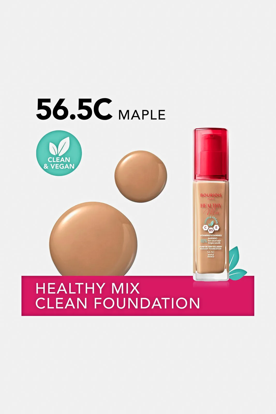 Bourjois Healthy Mix Clean Foundation 56.5 - Maple