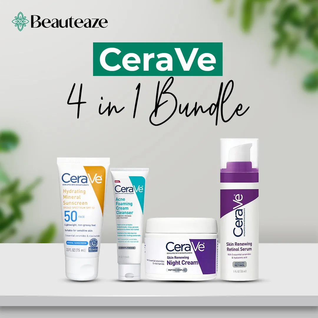 CeraVe 4 in 1 Skincare Bundle