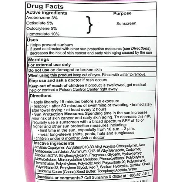 Crayola Glitter Sunscreen and Pink Sunglasses Travel Bag Set - Jazzberry Jam (3-Piece Set) TSA Approved,  For All Ages