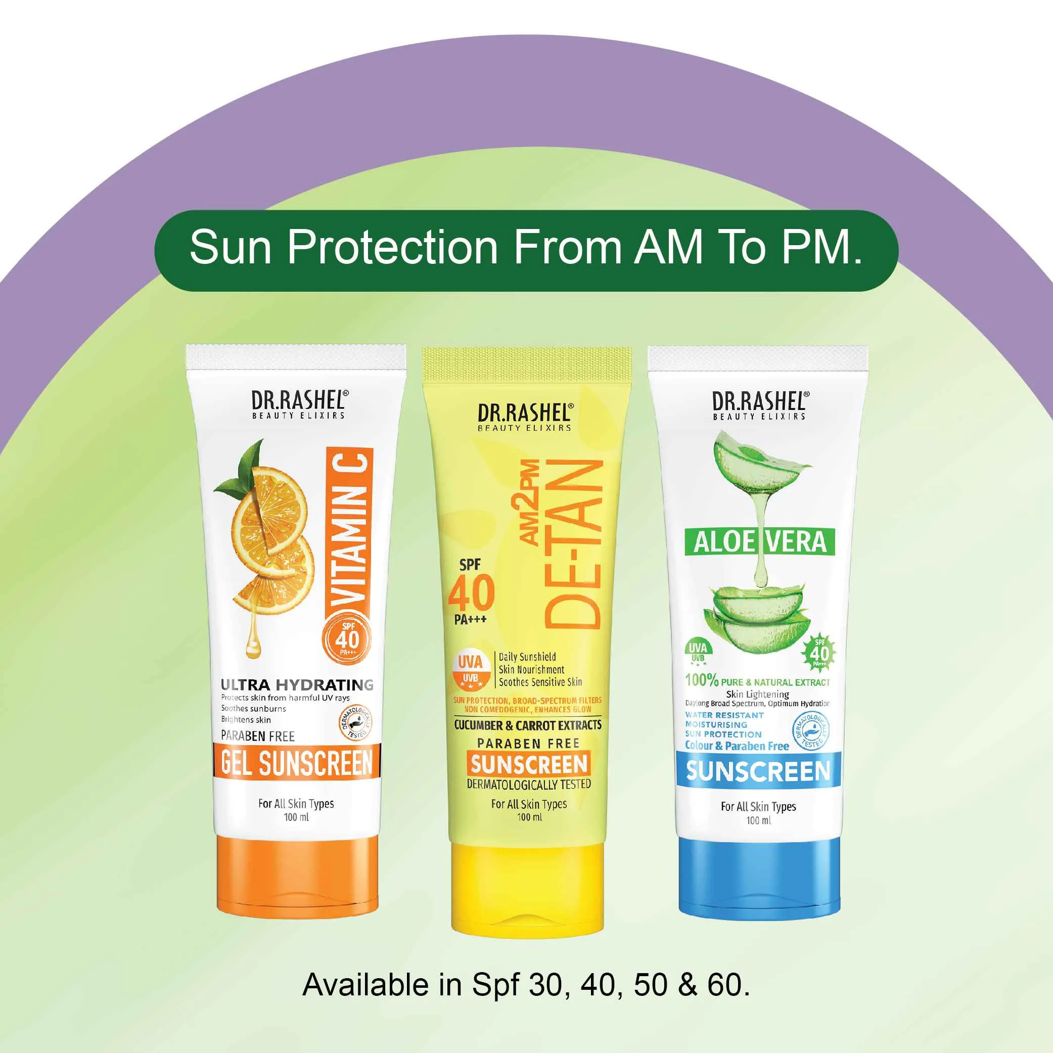 Dr.Rashel Aloe Vera Sunscreen Spf 40  (pa   ) - 100 Ml