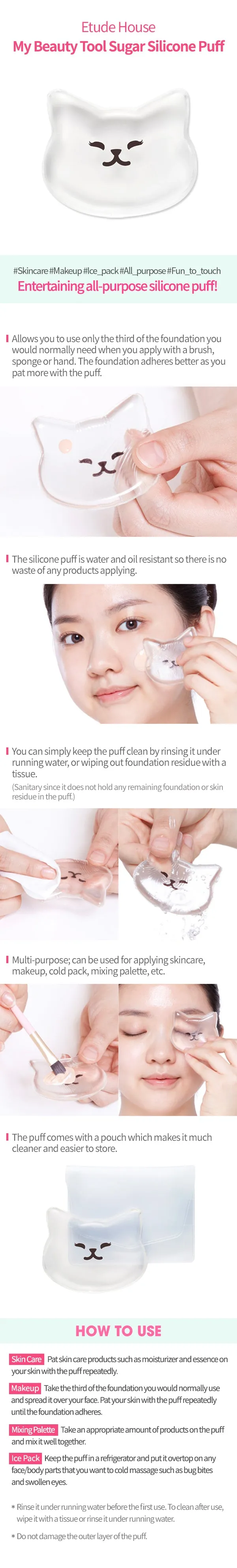Etude House My Beauty Tool Sugar Silicon Puff