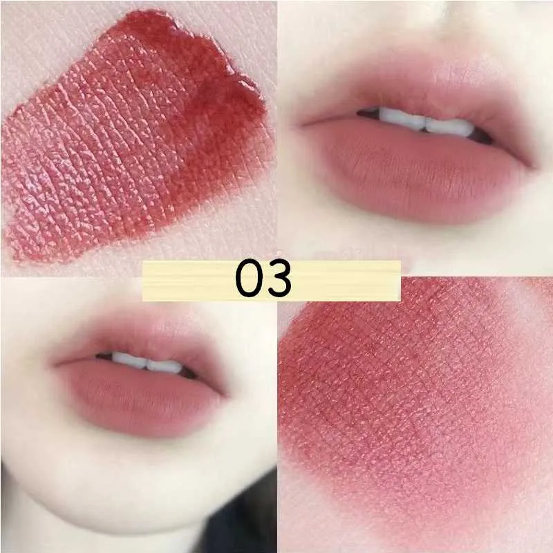 Flytonn 6 Colors Nude Liquid Lipsticks Waterproof Velvet Matte Lip Gloss Long Lasting Non-stick Cup Lip Tint Makeup Pigment Cosmetics