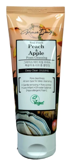 Grace Day Peach and Apple Foam Cleansing for Deep Cleansing