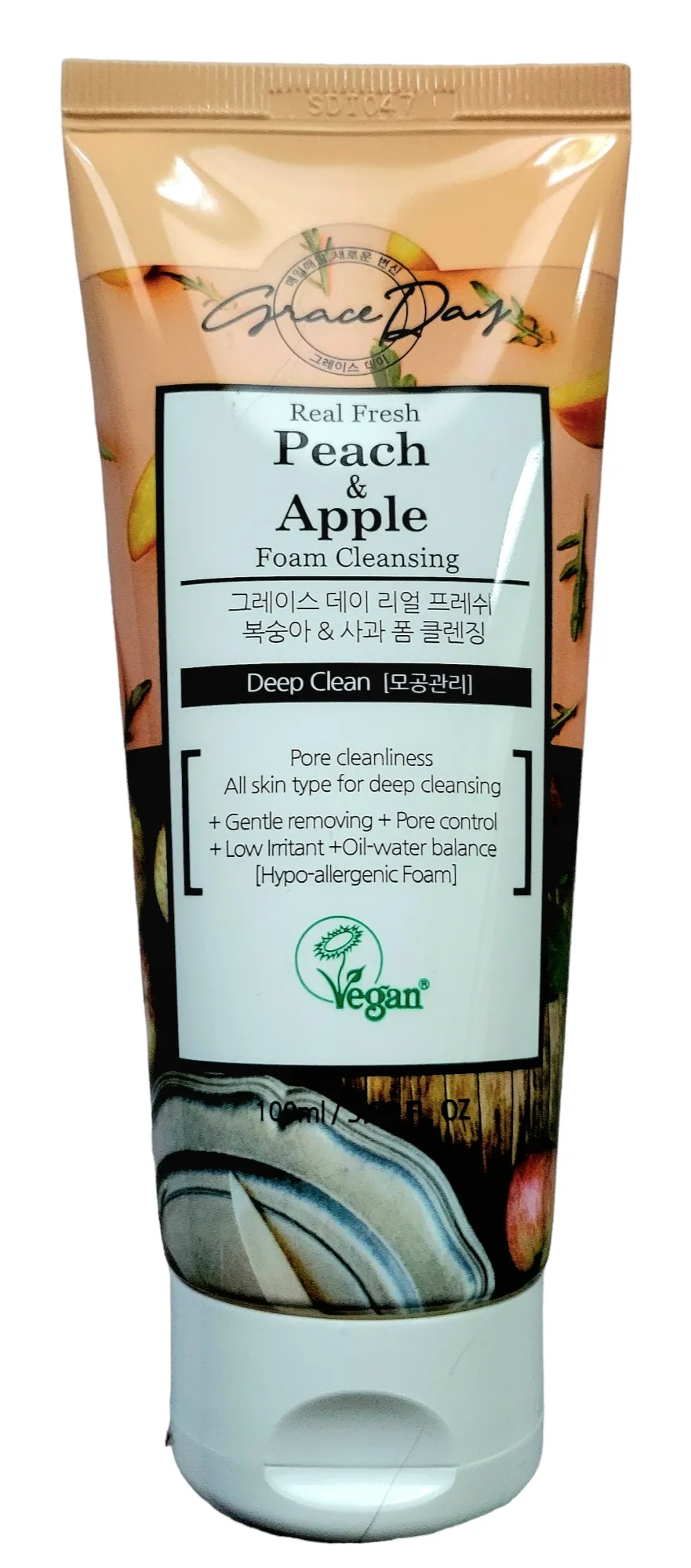 Grace Day Peach and Apple Foam Cleansing for Deep Cleansing