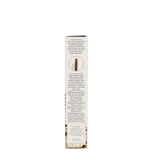 Grande Cosmetics GrandeBROW-FIL Volumizing Brow Gel, Ebony, 0.14 fl. oz.