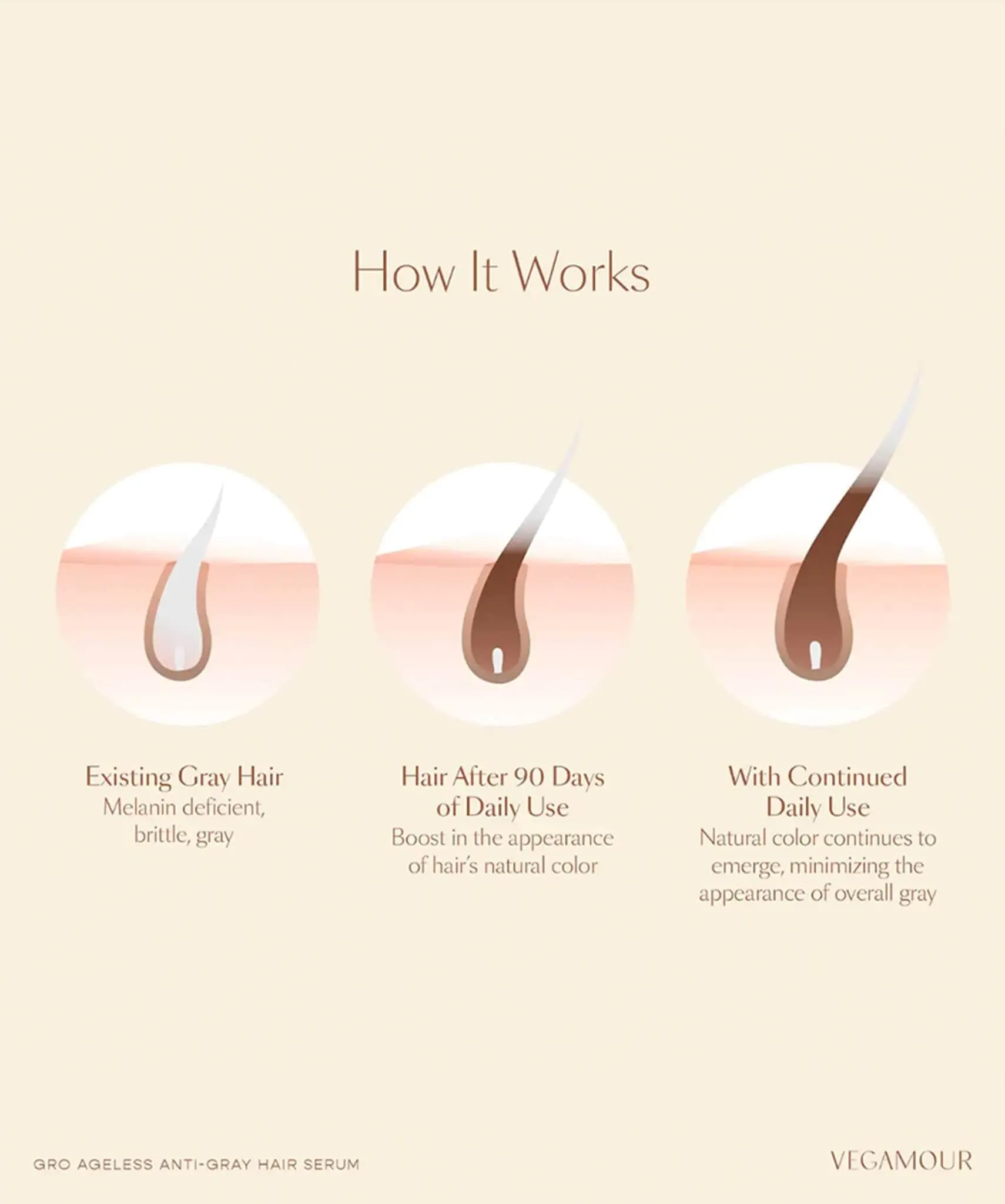 GRO AGELESS Anti-Gray Hair Serum (3 Pack)