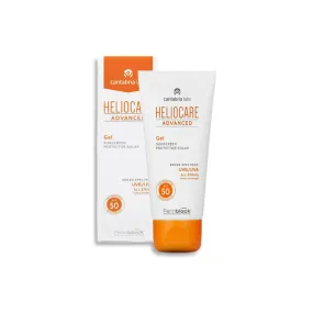 Heliocare Advanced Gel SPF 50 | Lightweight Gel Sunscreen for Face | Daily UVA and UVB Anti-Aging Sun Protection | Suitable for Combination, Oily, and Normal Skin Types