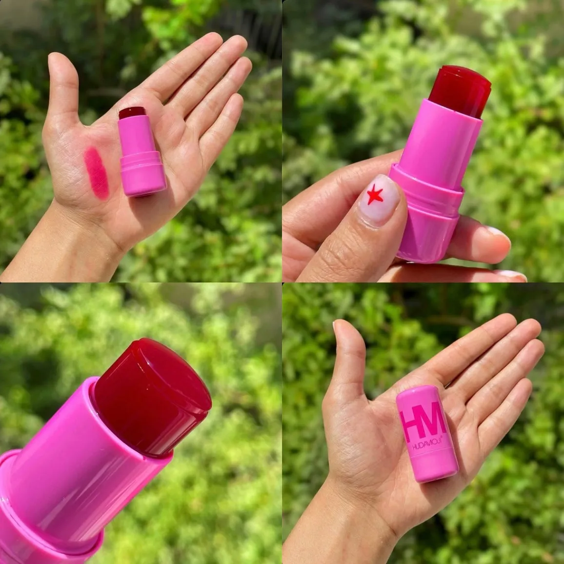 Hudamoji - 4 Pieces Cooling Jelly Lip & Cheeks Tint