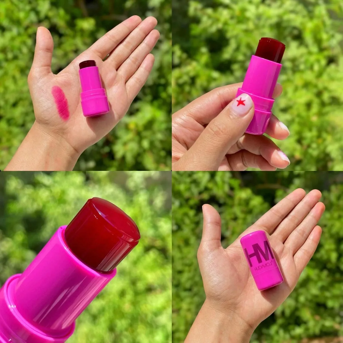 Hudamoji - 4 Pieces Cooling Jelly Lip & Cheeks Tint