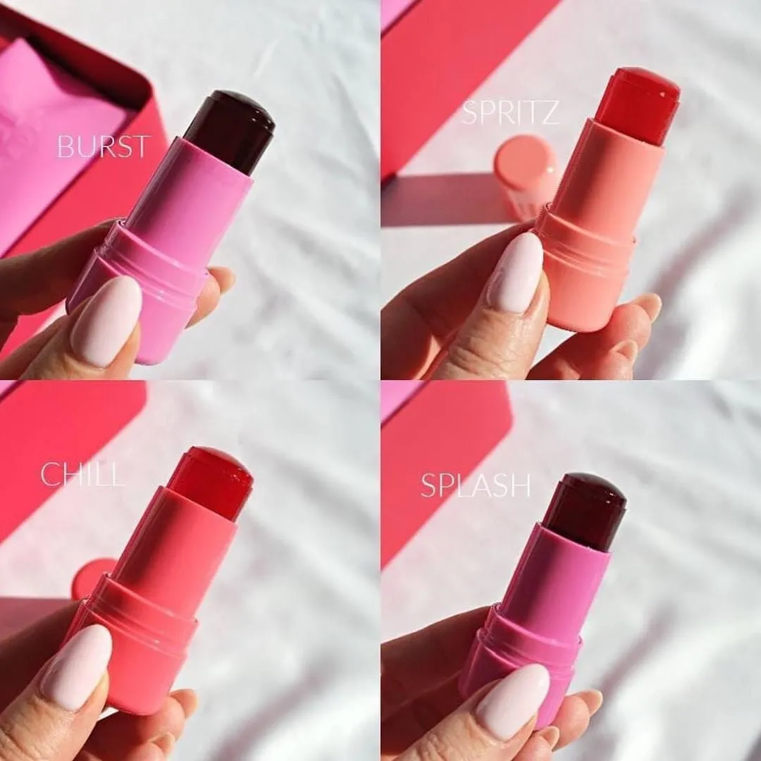 Hudamoji - 4 Pieces Cooling Jelly Lip & Cheeks Tint