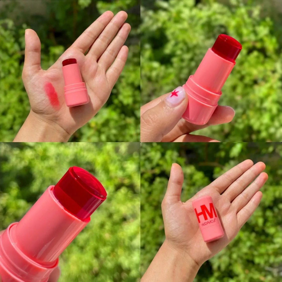 Hudamoji - 4 Pieces Cooling Jelly Lip & Cheeks Tint