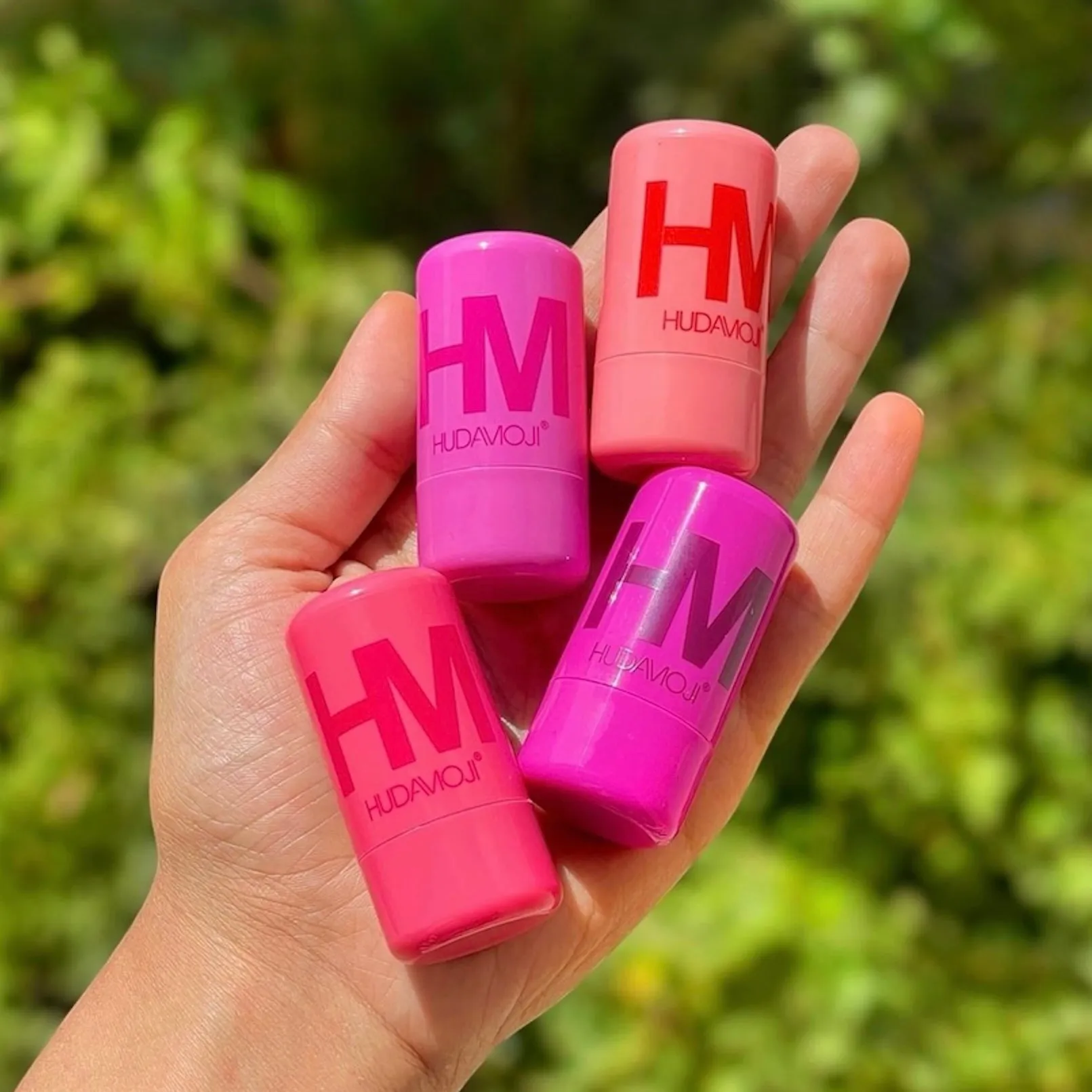 Hudamoji - 4 Pieces Cooling Jelly Lip & Cheeks Tint