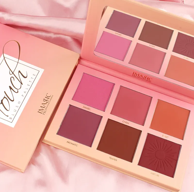IMAGIC 6 Colors Touch Professional Blush Palette
