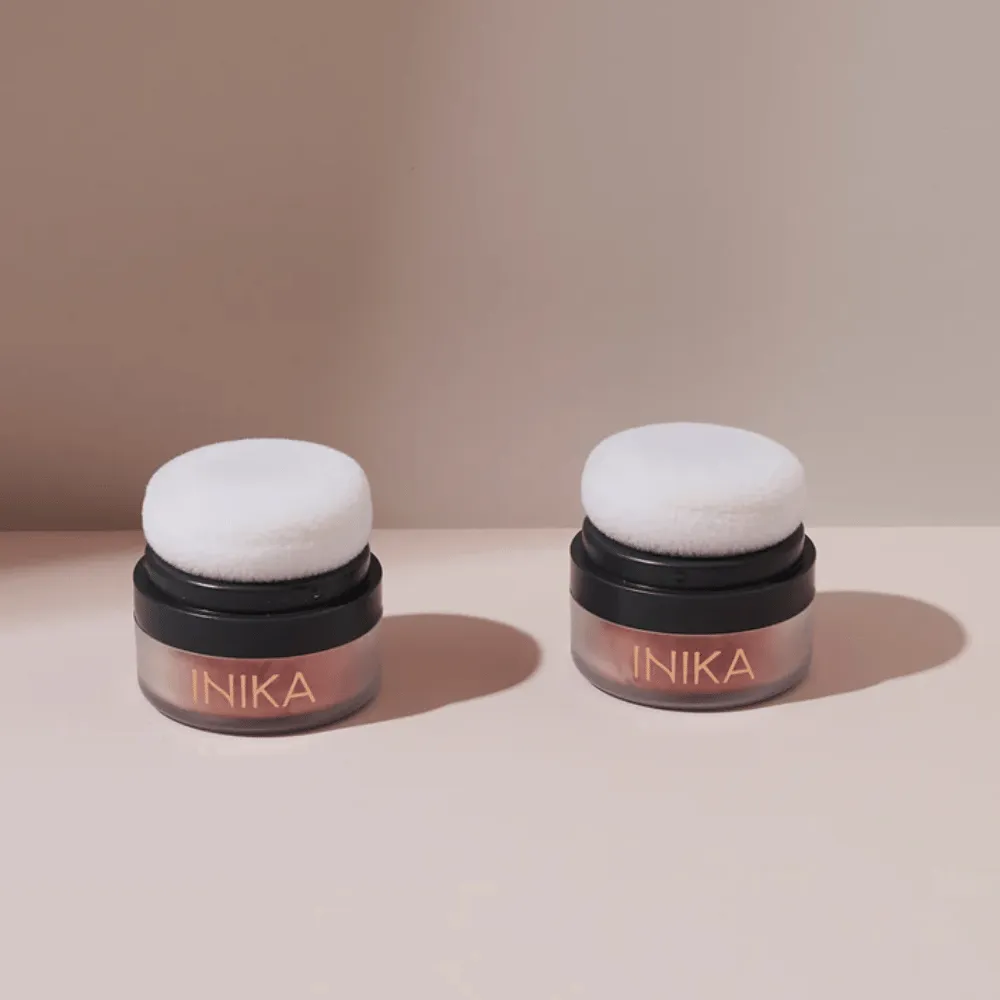 INIKA Organic Mineral Blush Puff Pot (Rosy Glow)