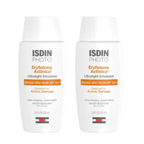 ISDIN Eryfotona Actinica Non-Tinted Broad Spectrum SPF 50  Duo