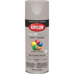 Krylon Colormaxx Matte Spray Paint & Primer, Sand Dollar