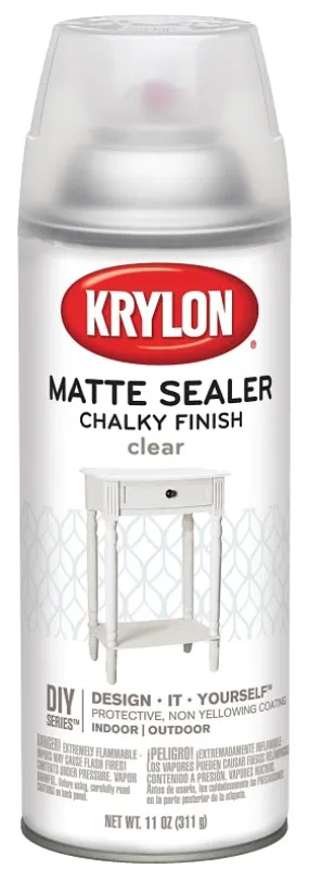 Krylon K04117000 Chalk Spray Paint, Chalk, Clear, 12 oz, Can :CAN: QUANTITY: 1