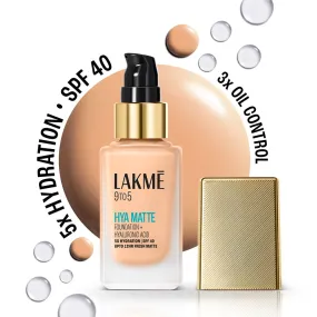 Lakmē 9to5 Hya Matte Foundation   Hyaluronic Acid