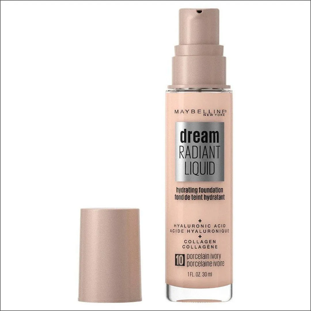 Maybelline Dream Radiant Liquid Hydrating Foundation - Porcelain Ivory 10 30 mL