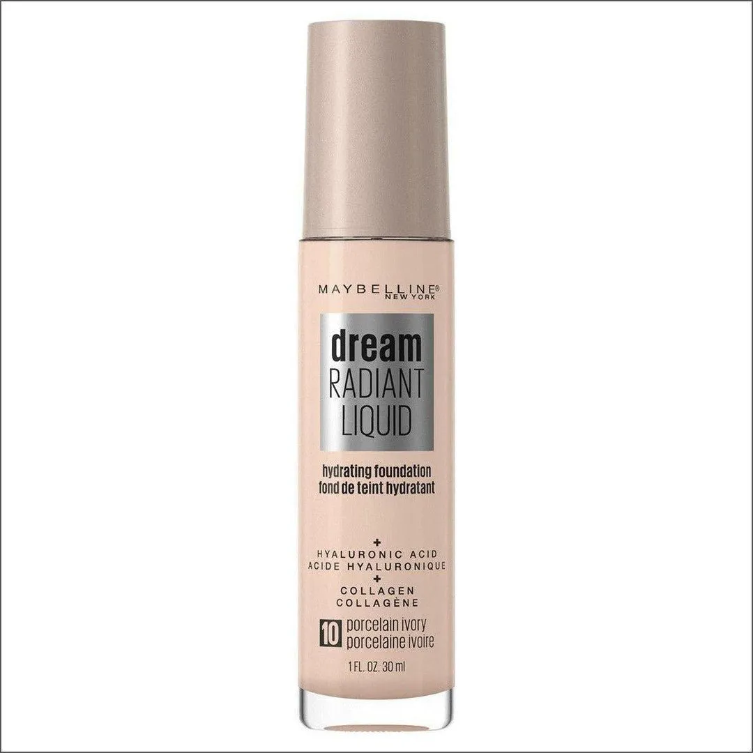 Maybelline Dream Radiant Liquid Hydrating Foundation - Porcelain Ivory 10 30 mL