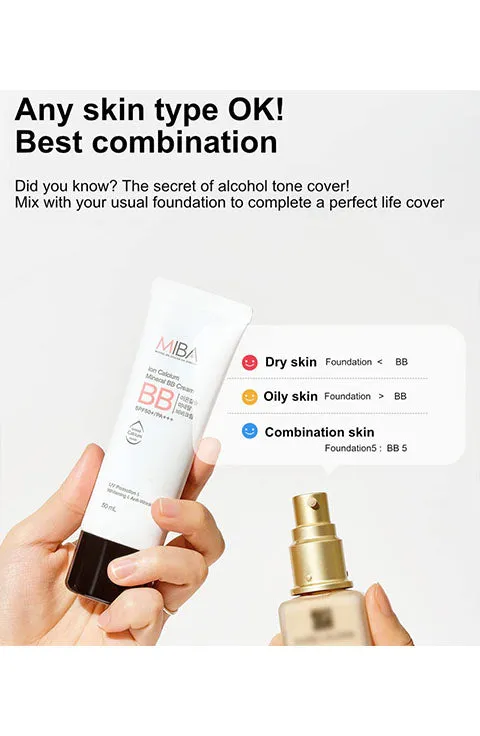 MIBA Ion Calcium Mineral BB Cream 50ml / 1.69 fl.oz