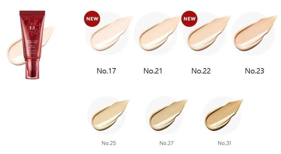 MISSHA - M PERFECT COVER BB CREAM RX SPF42/PA    20ML | BB CREAM