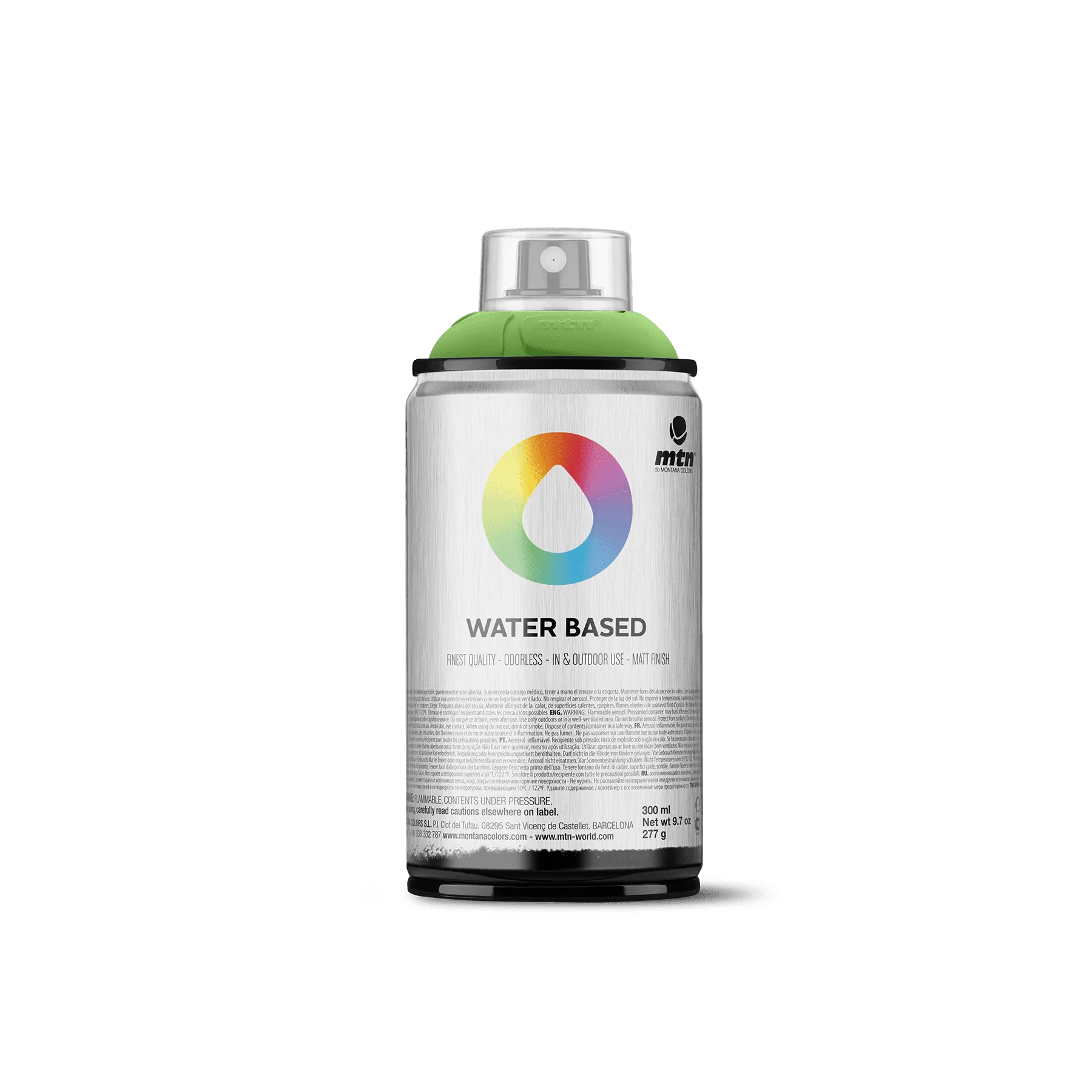 MTN Water Based 300 Spray Paint - <strong>NEW</strong> Brill. Yellow Green Deep (WRV-334)