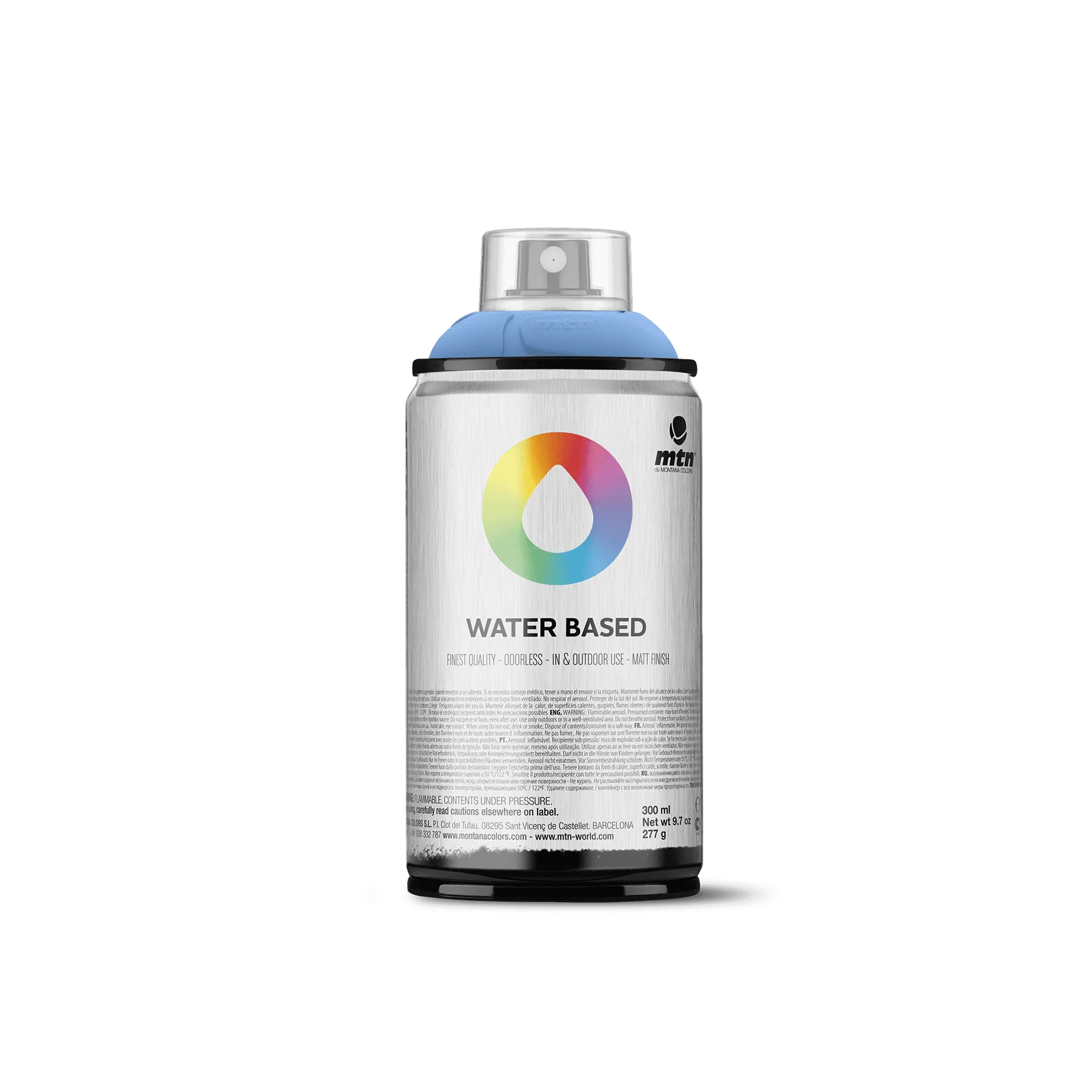 MTN Water Based 300 Spray Paint - <strong>NEW</strong> Primary Blue Light (WRV-337)