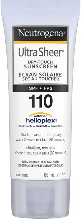 Neutrogena: Ultra Sheer Dry-Touch Sunscreen Lotion SPF110