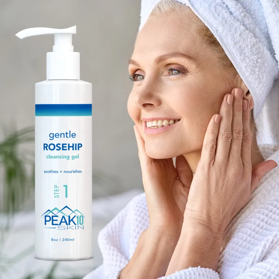 Peak 10 SKIN® Gentle ROSEHIP Cleansing Gel 8oz