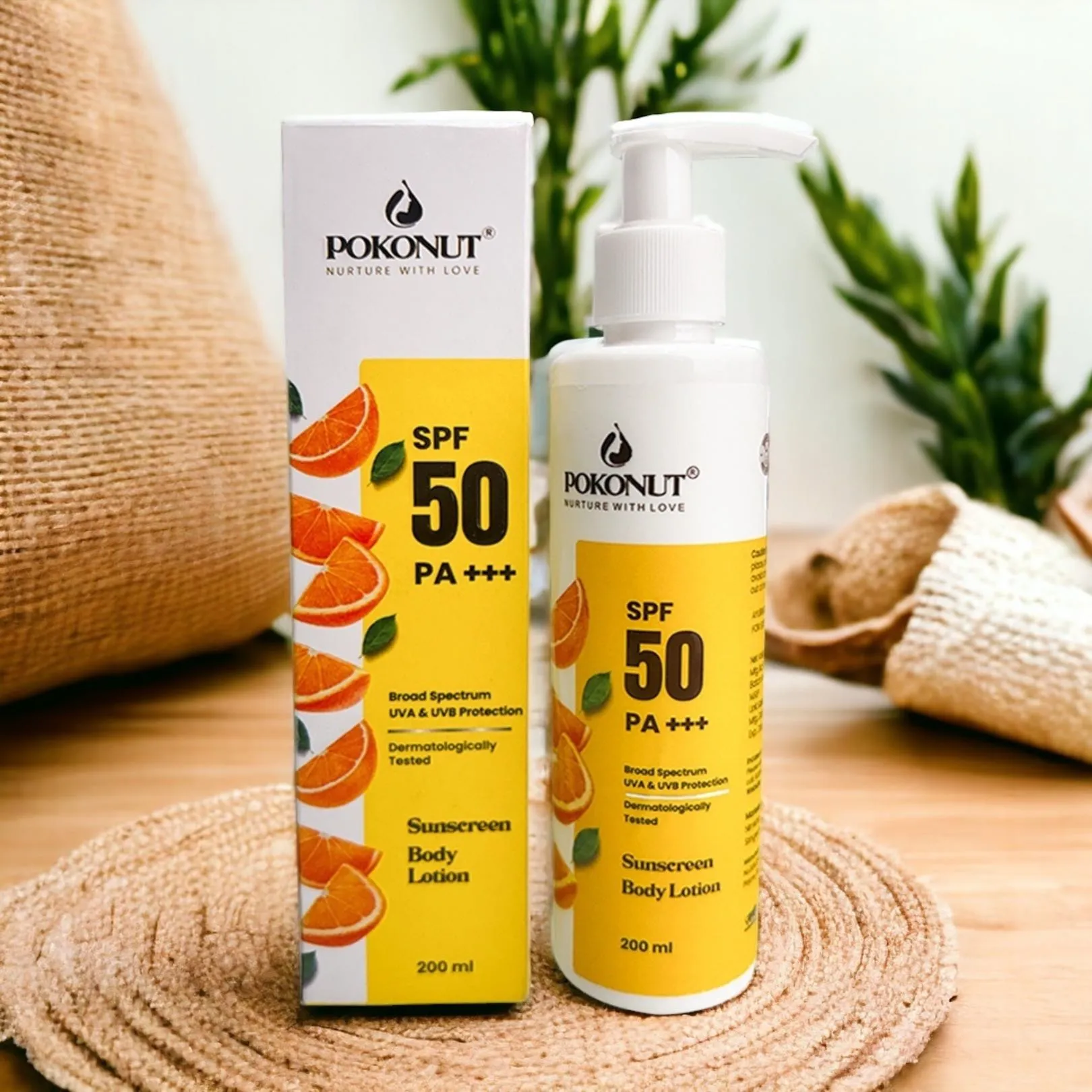 Pokonut Sunscreen Body Lotion | SPF 50 PA    | 200ML