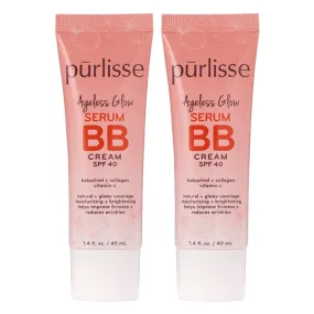 Purlisse Serum BB Cream SPF 40, 1.4 Fluid Ounce (Pack of 2)