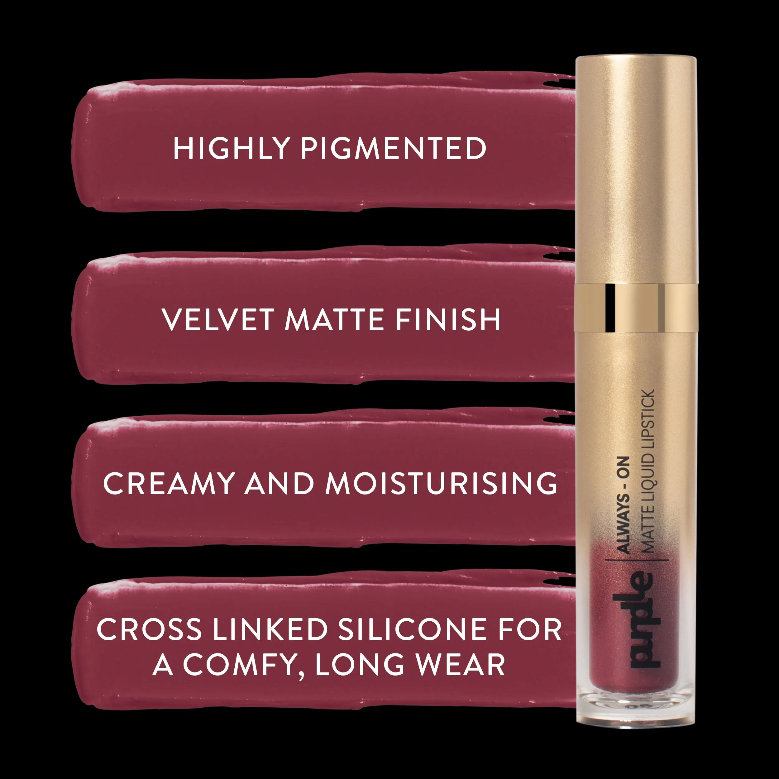 Purplle Always - On Matte Liquid Lipstick - Coffee Cake 05 (6.5ml)