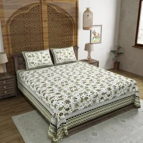 Sage Blush Bedsheet - Green