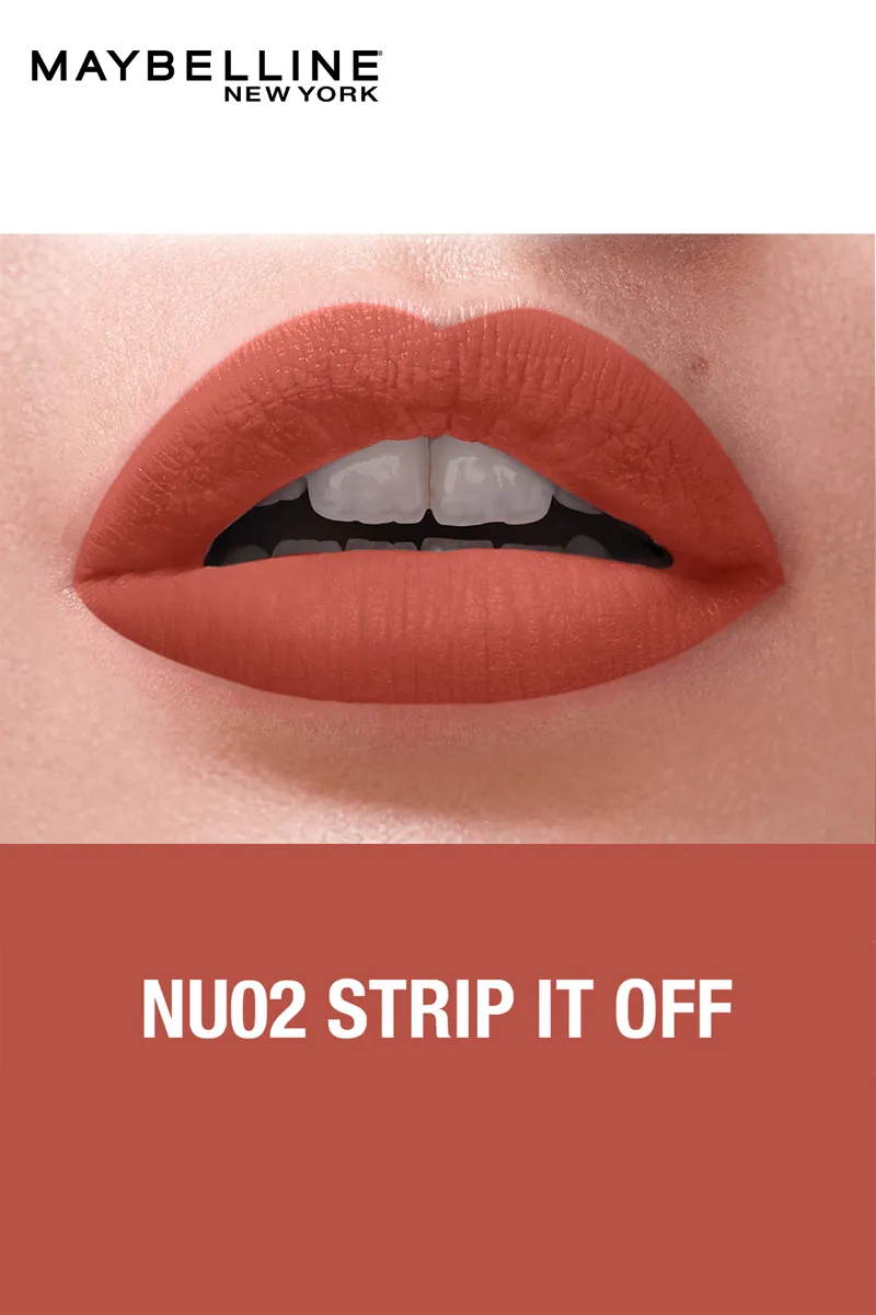 Sensational Liquid Matte Lipstick - NU 02 - Strip it Off