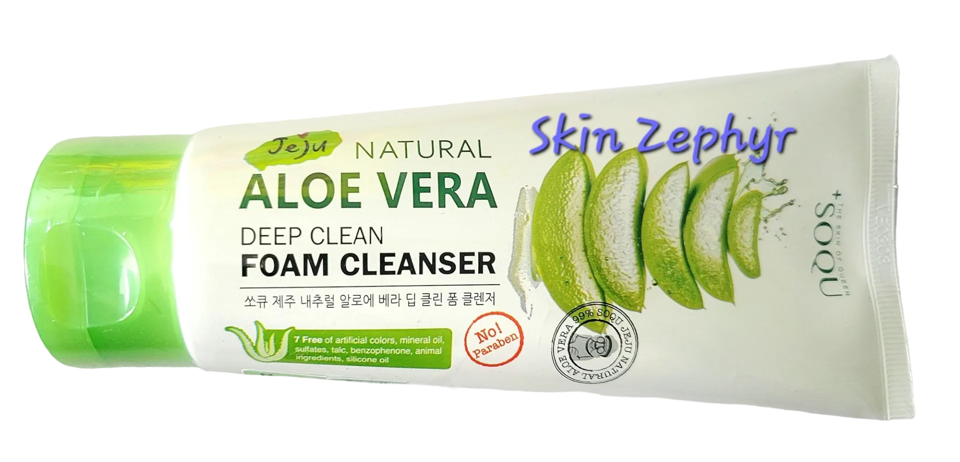 Soqu Jeju Aloe Vera Deep Clean Foam Cleanser