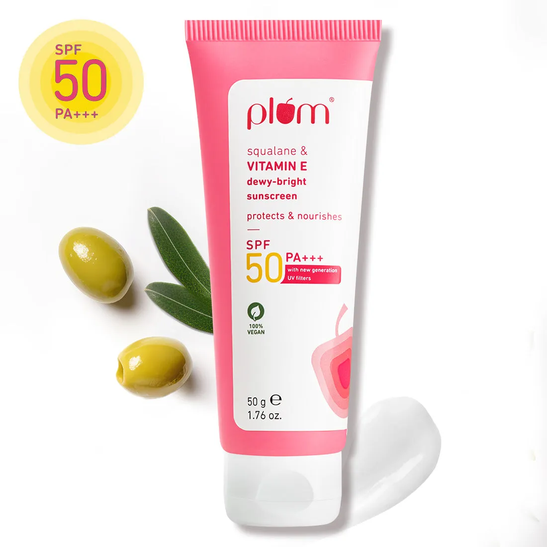 Squalane & Vitamin E SPF 50 PA    Dewy-Bright Sunscreen