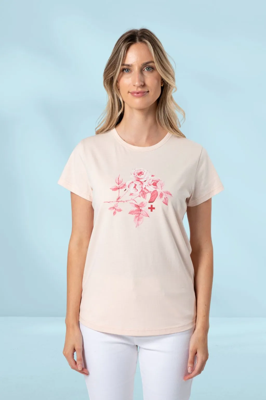 Stella and Gemma Jolie Ruby Rose T-Shirt Blush